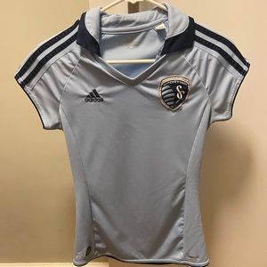 Sporting KC (Kansas City) Adidas women’s soccer jersey